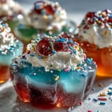 Rainbow Jello Cups for Kids