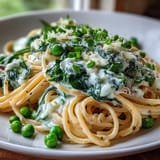 Spring Pasta Lemon Cream Peas