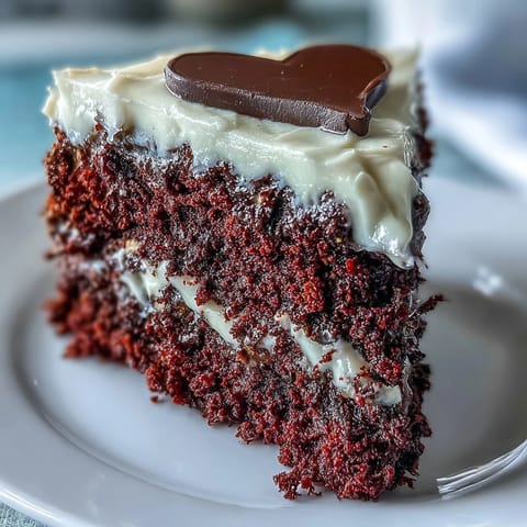 Craving a Red Betty Boop Heart Cake? This dessert showcases soft red crumb and a playful dark chocolate topper.