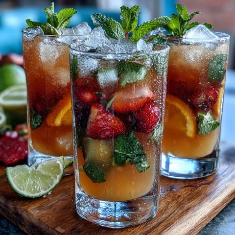 Guests mix their own refreshing lemonade with colorful fruit and herb add-ins.