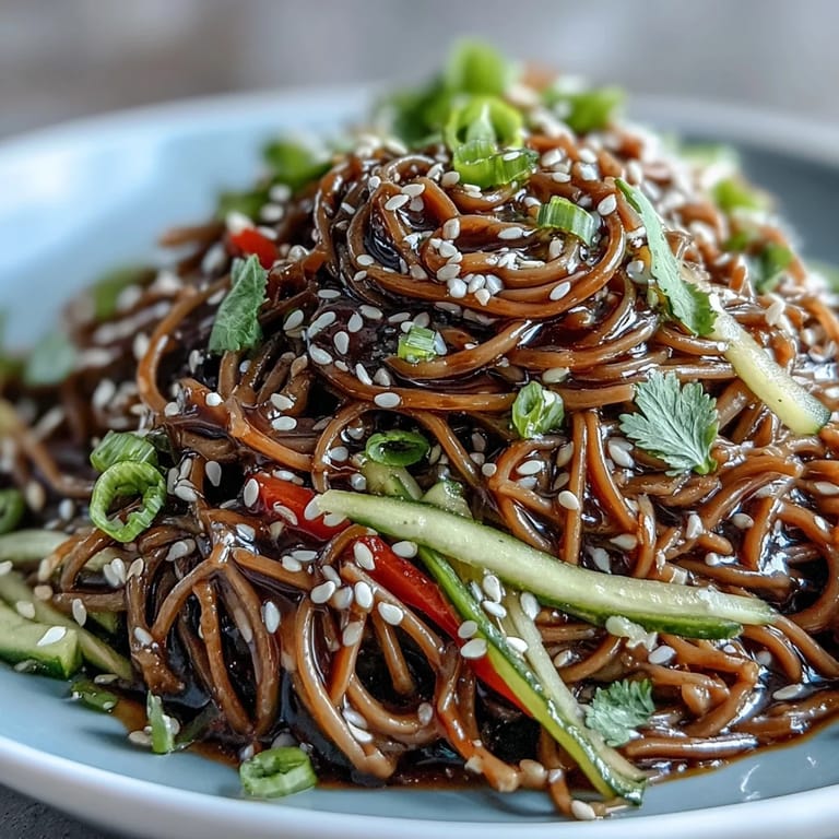 Light and flavorful Cold Soba Noodle Salad, perfect for an easy weeknight dinner.