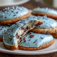 Spring Cookies: Robins Egg Speckled Sugar Cookies with delicate blue icing and chocolate speckles, evoking the beauty of springtime nests.
